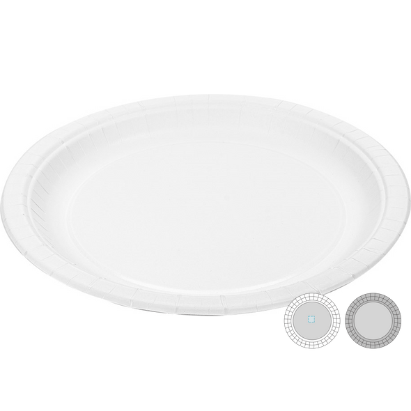 Lacquered Round Plates with Card Edge